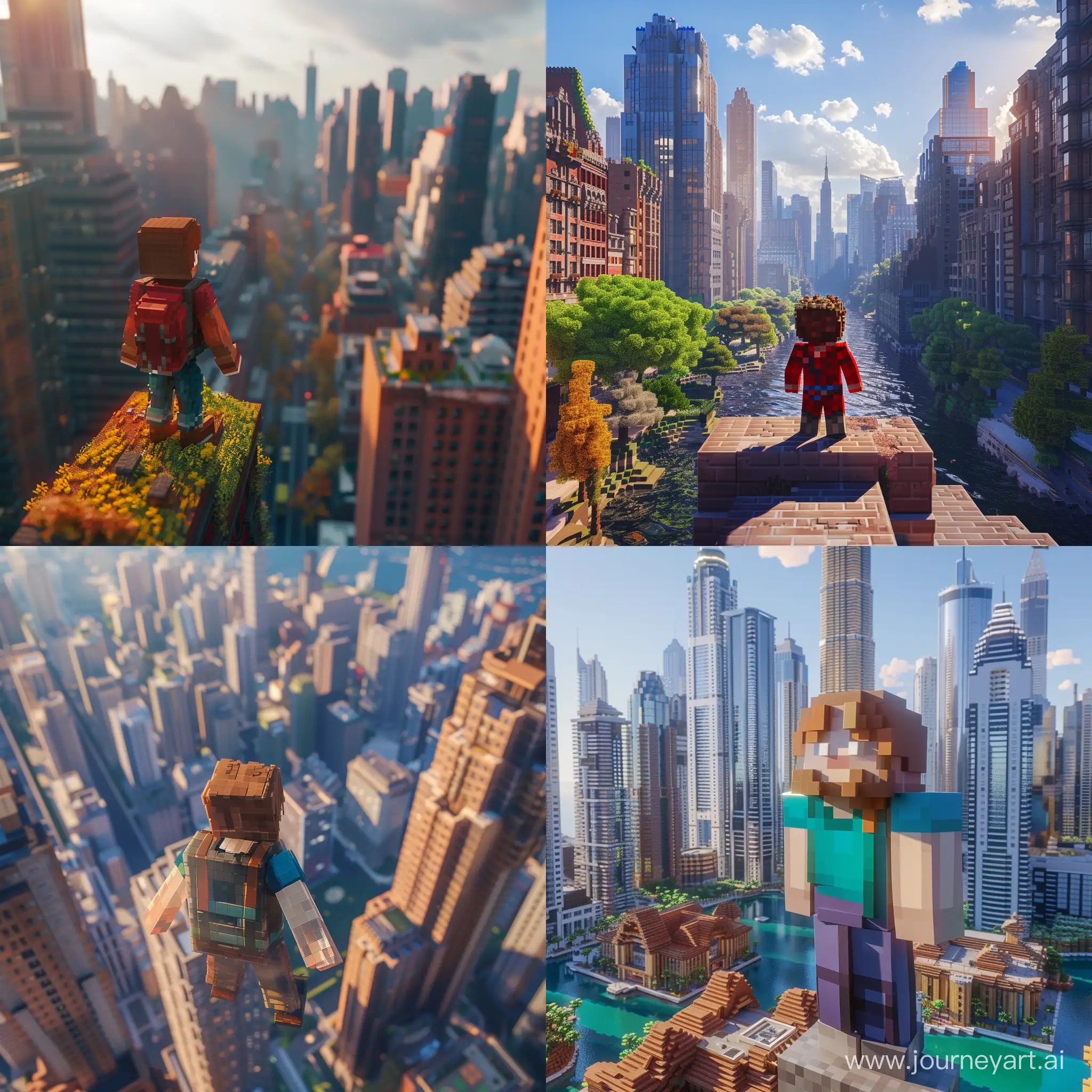 Realistic-Minecraft-Hero-in-Stunning-Cityscape