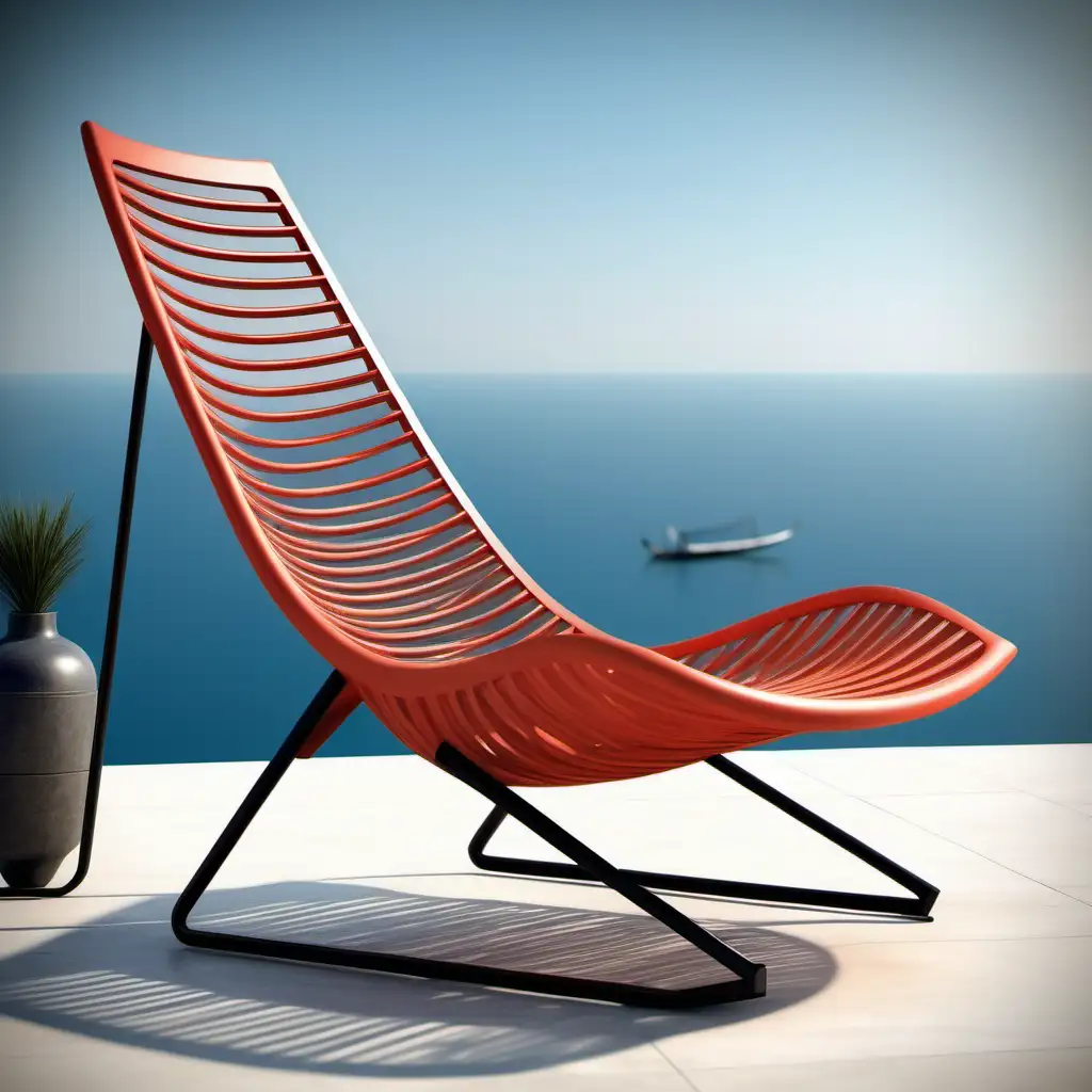 Design a beautifull modern outdoor relax chair with a new kind of creativ design by the best designer of the world
