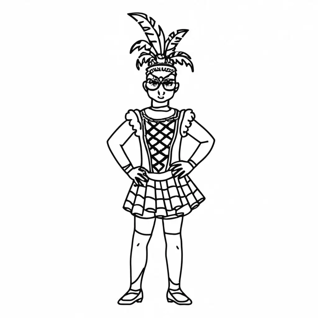 LOGO-Design-for-Carnival-Moments-Whimsical-Black-White-Sketches-for-Childrens-Coloring-Book