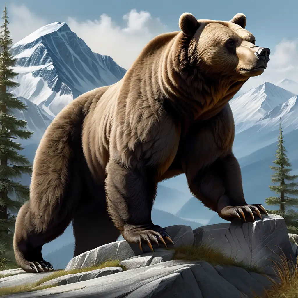 Majestic Mountain Bears Guardians of the Peaks