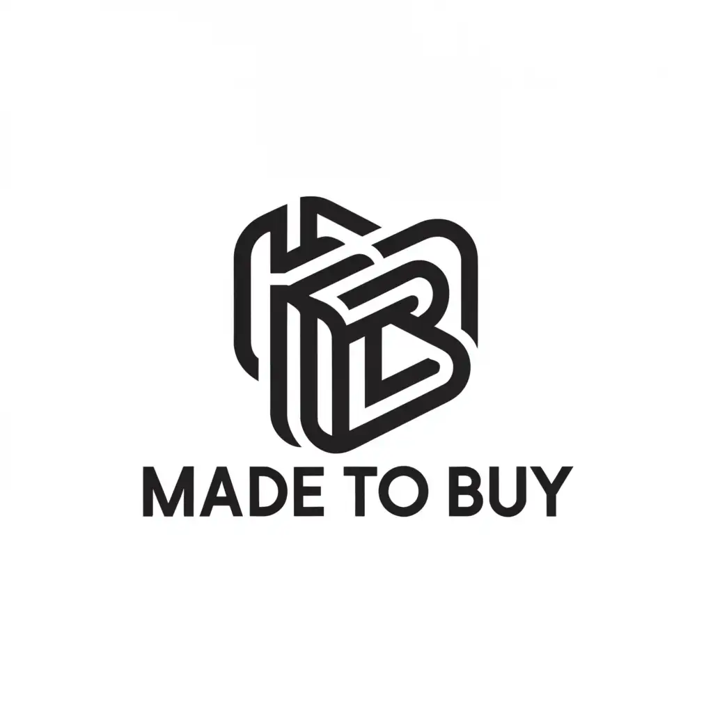 a logo design,with the text "Made To Buy", main symbol:MTB,Minimalistic,be used in Retail industry,clear background