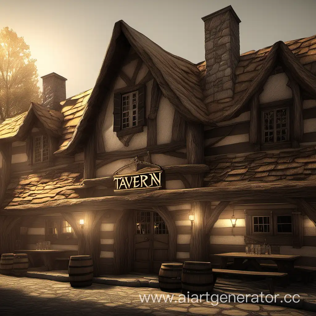 Cozy-Medieval-Tavern-Atmosphere-with-Diverse-Characters