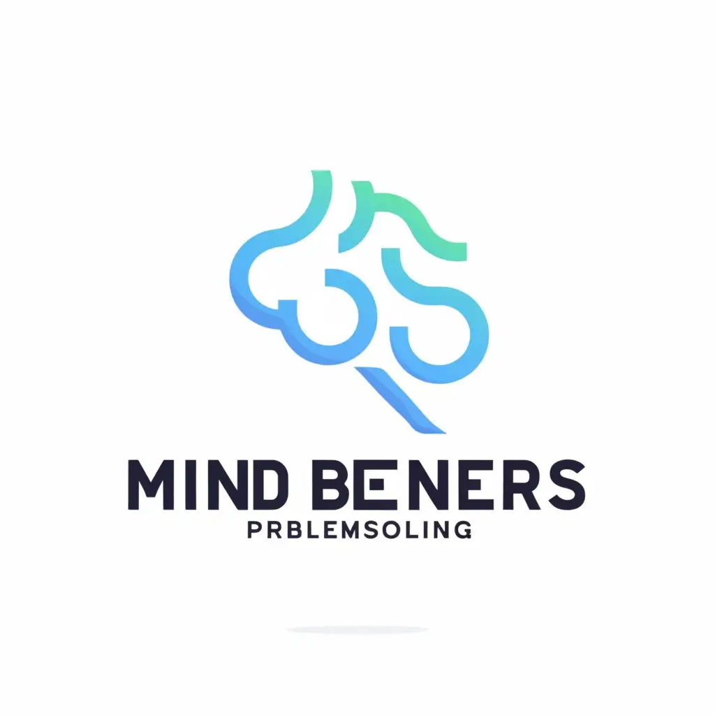 LOGO-Design-for-Mind-Benders-Brain-Symbol-with-Modern-Typography-for-Retail-Industry