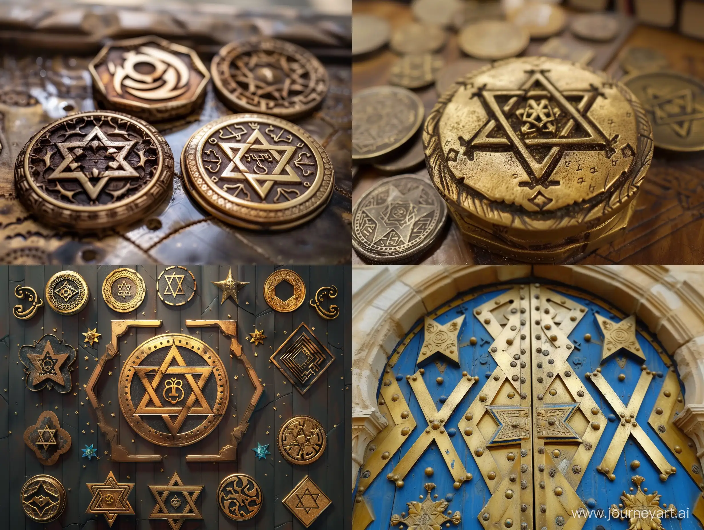 Vibrant-Jewish-Symbols-in-a-43-Aspect-Ratio