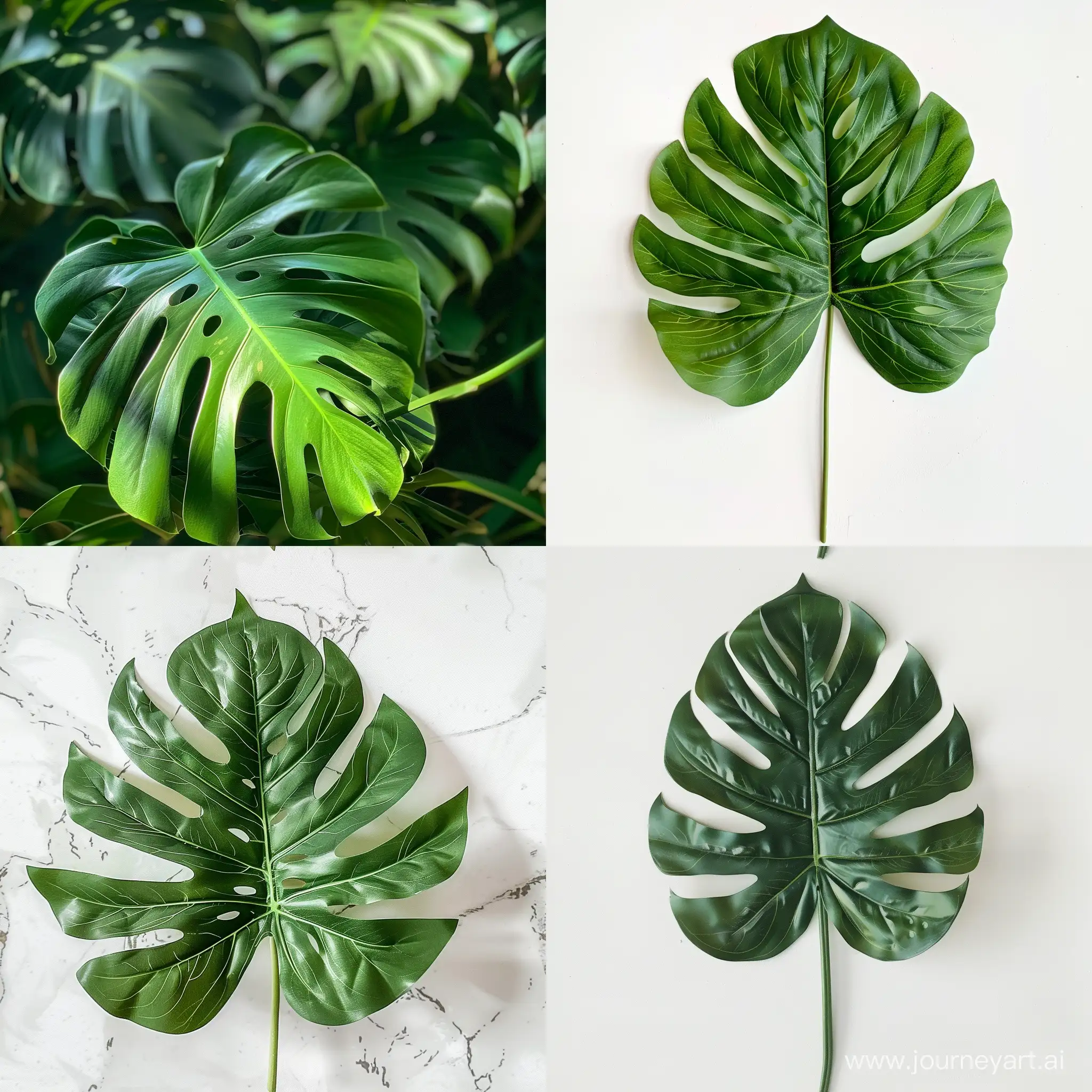 Lush-Monstera-Leaf-Tile-Pattern-in-Vibrant-Green-Botanical-Art