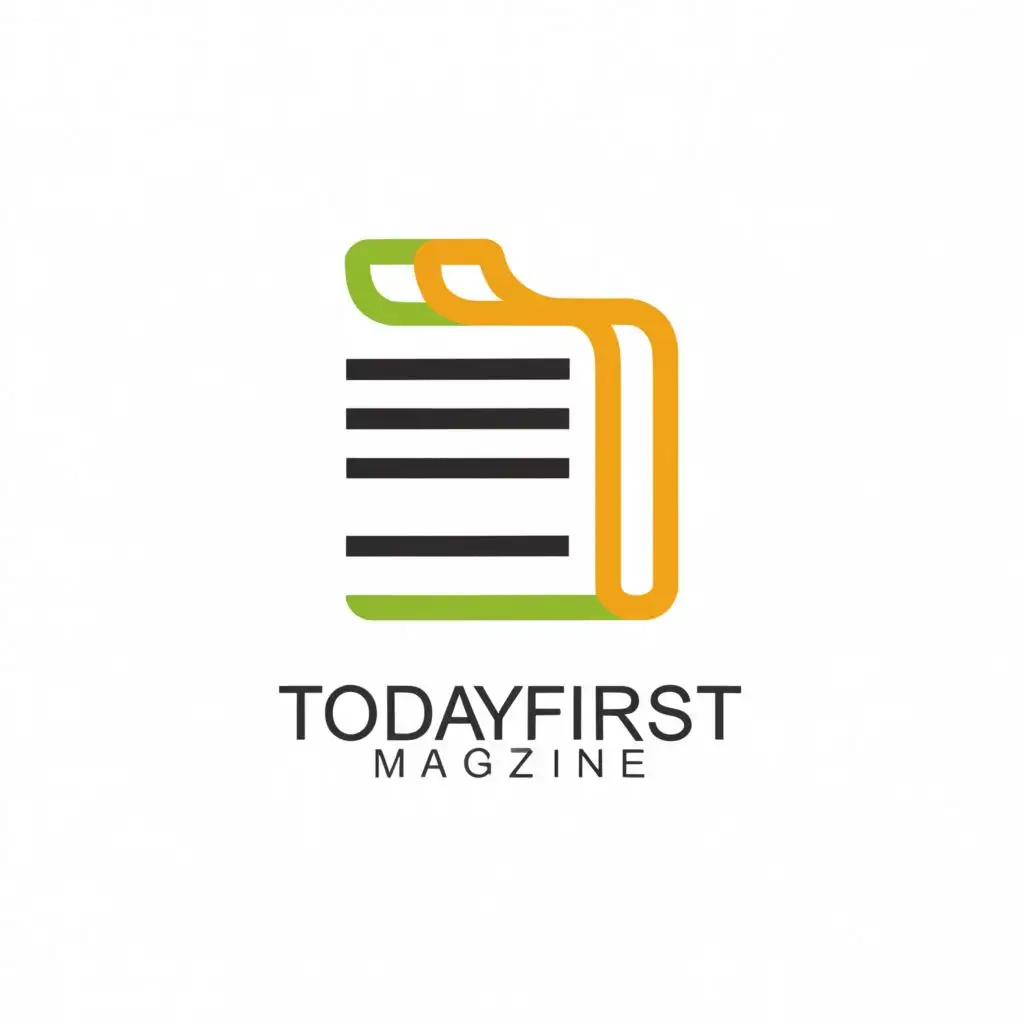 a logo design,with the text "Today First Magazine", main symbol:Magazines ,Moderate,be used in Technology industry,clear background