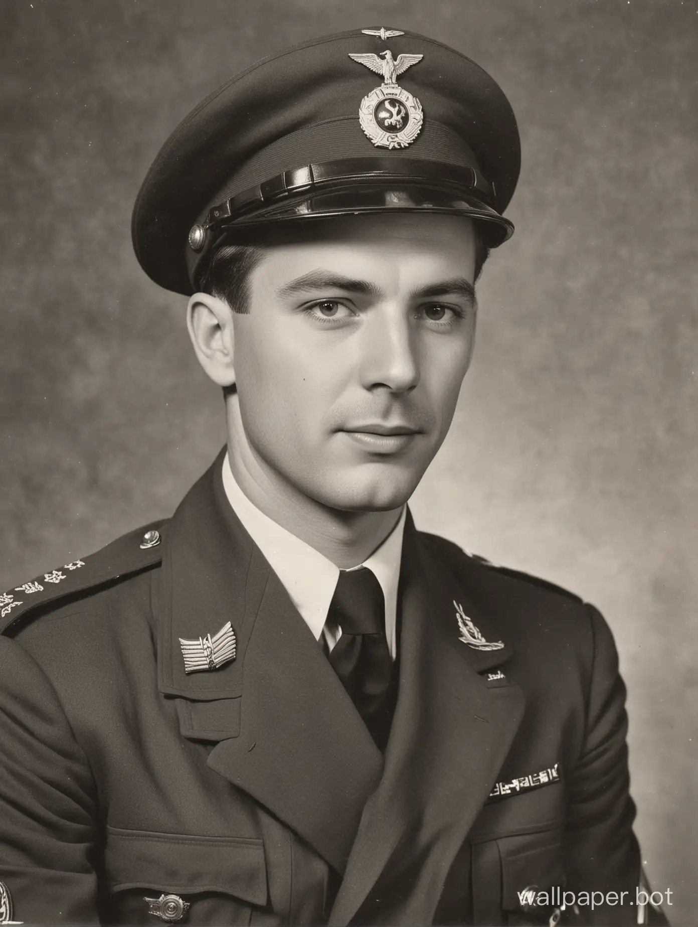 Captain-Michael-Airborne-Division-1940s-Vintage-Military-Scene