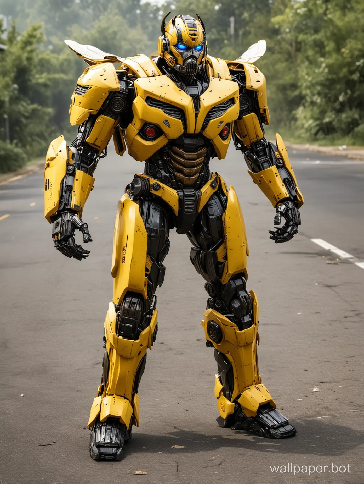 Transformers-Bumblebee-Battling-Fiercely
