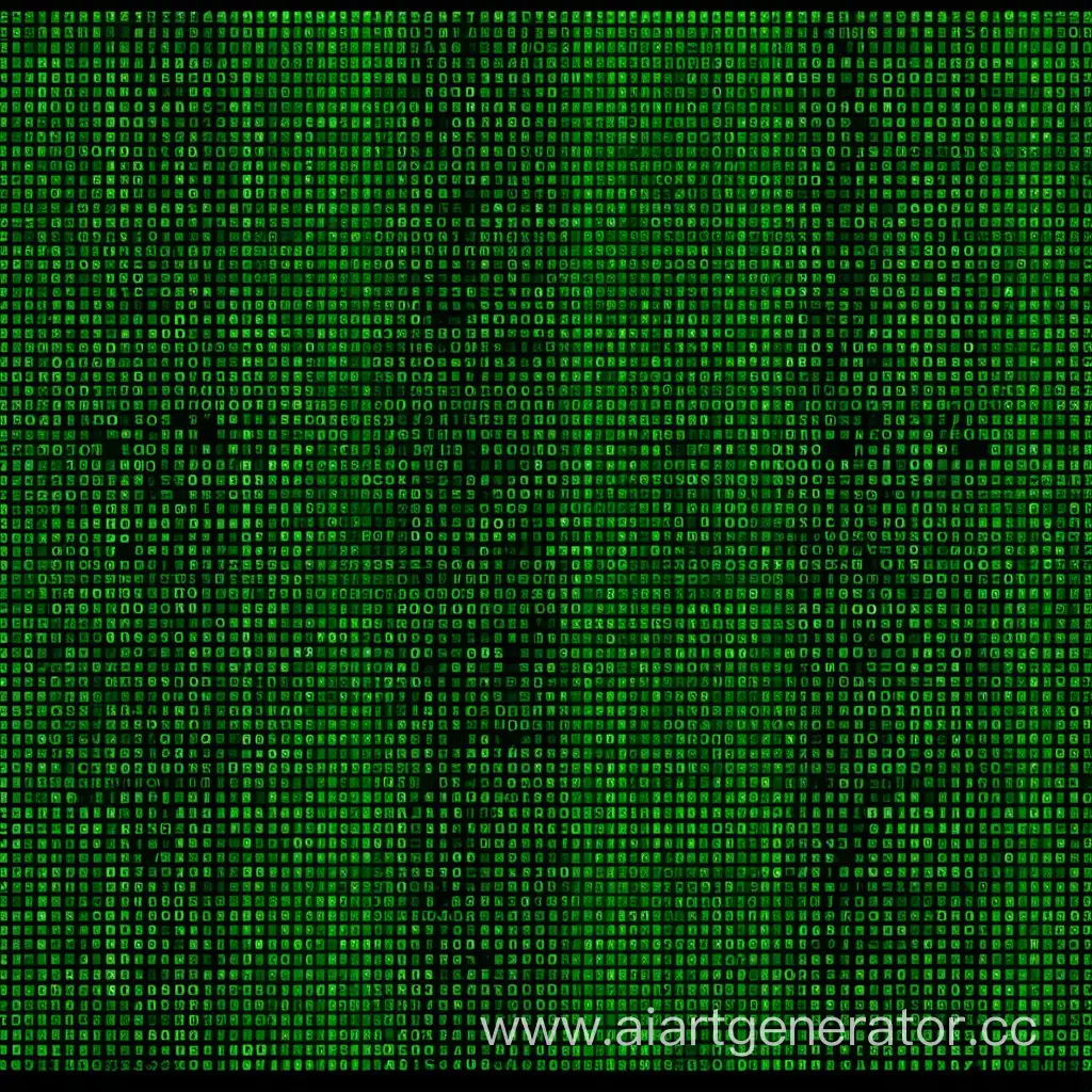 Green-Matrix-Code-on-Black-Background