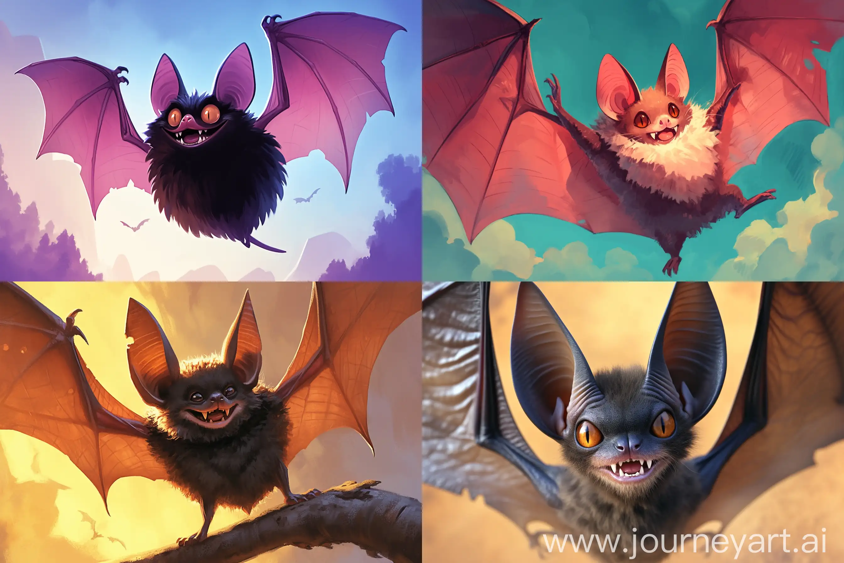 Playful-Puttycat-Vampire-Bat-in-Colorful-Surroundings