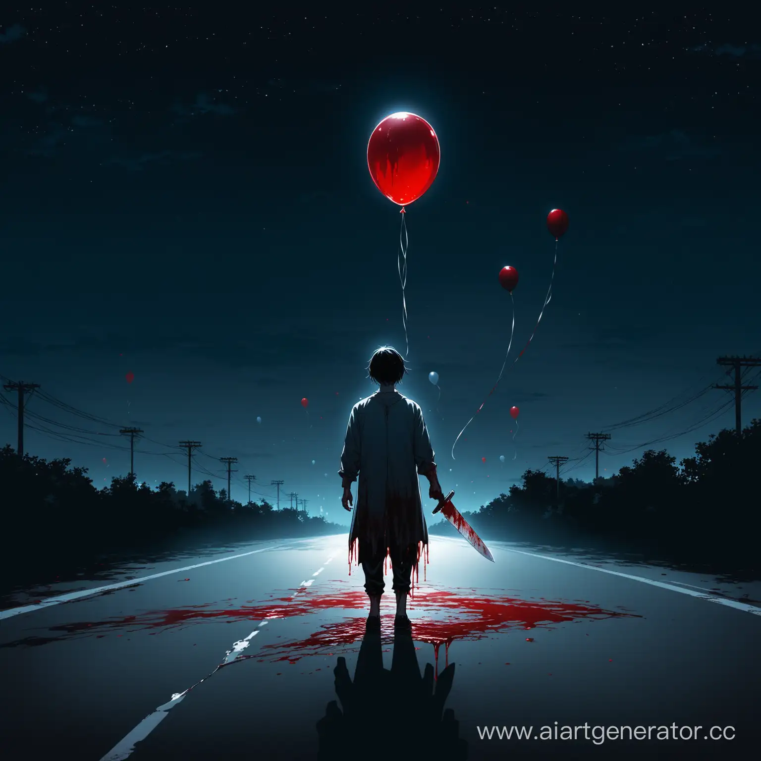 Sinister-Figure-Holding-Bloodied-Knife-and-Balloon-at-Night