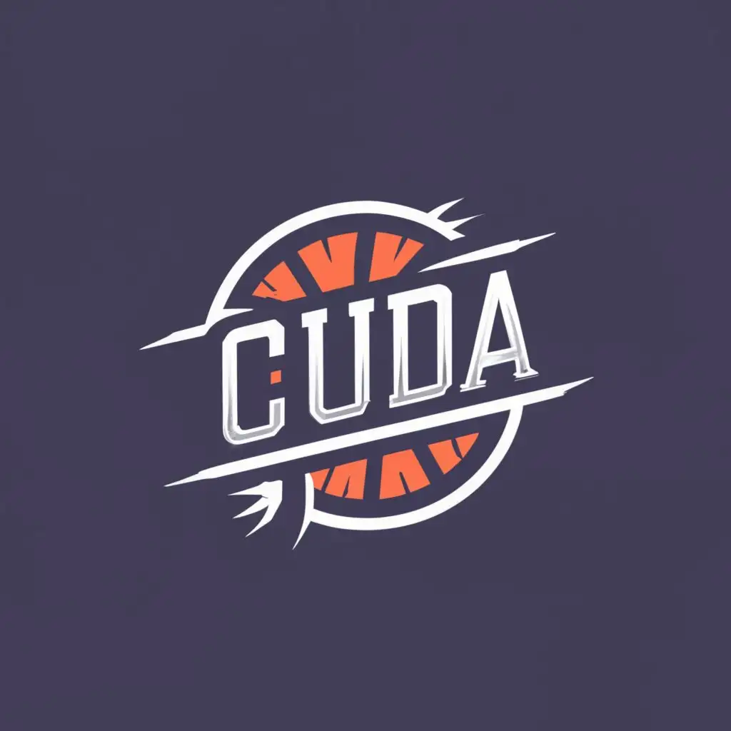 logo, sea theme aggressive, with the text "CUDA", typography, be used in Sports Fitness industry supreme gymshark