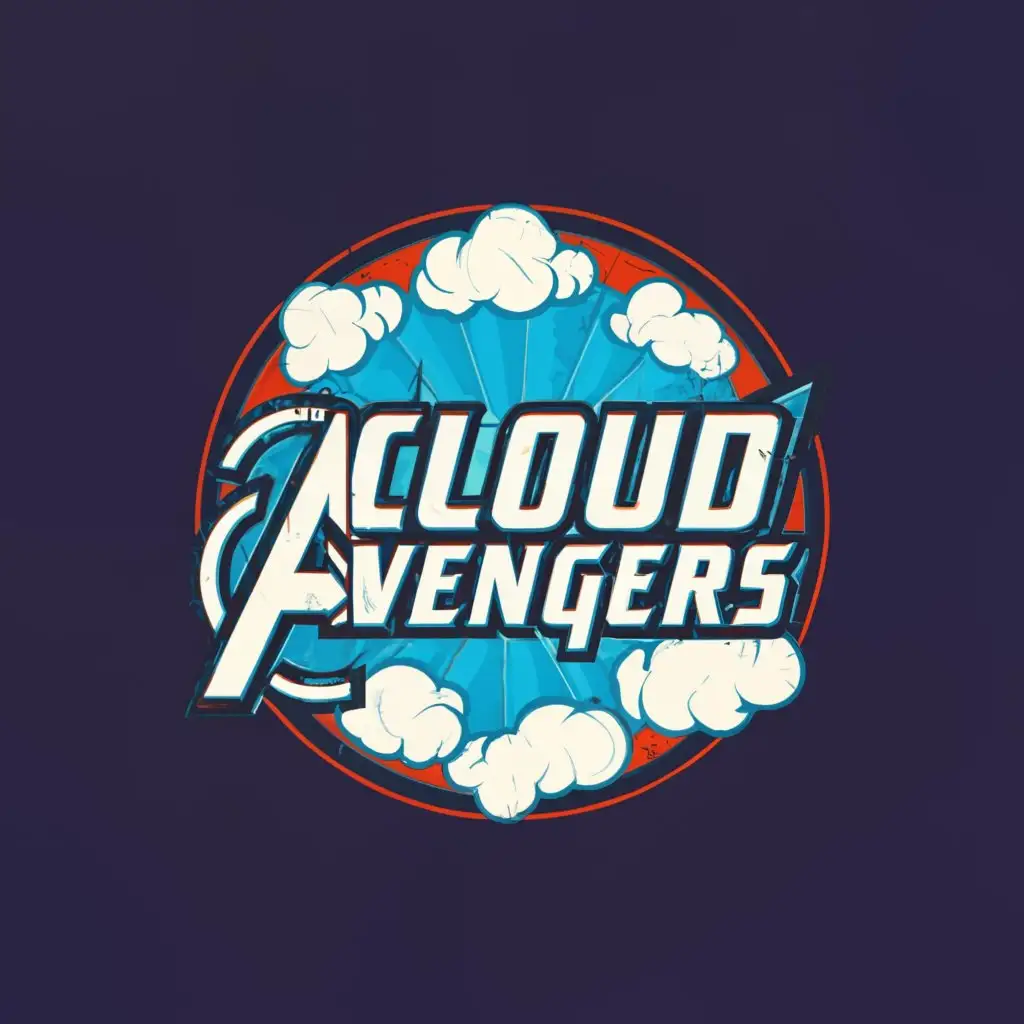a logo design,with the text "cloud avengers", main symbol:the avengers,Moderate,clear background