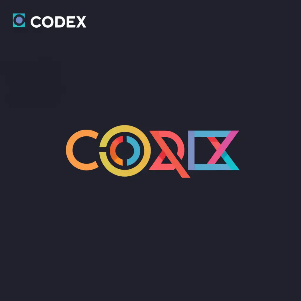a logo design,with the text "CodeX", main symbol:X,Moderate,clear background
