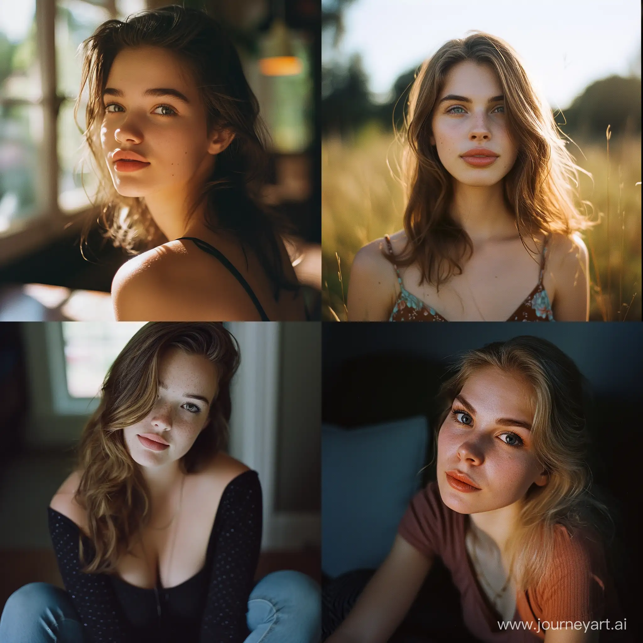 beautiful young woman, cinematic, kodak portra 400, lens 35mm, 4k