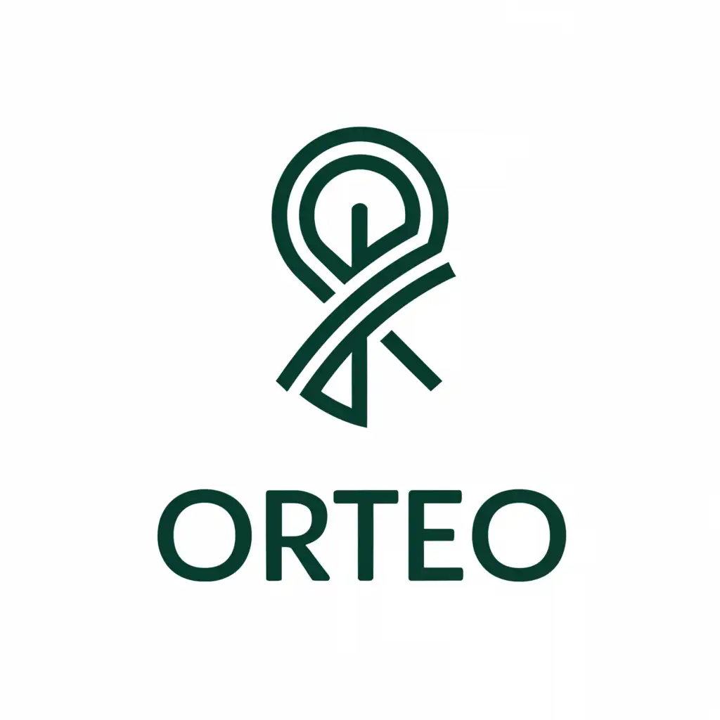 a logo design,with the text "Orteo", main symbol:Whip,Moderate,clear background