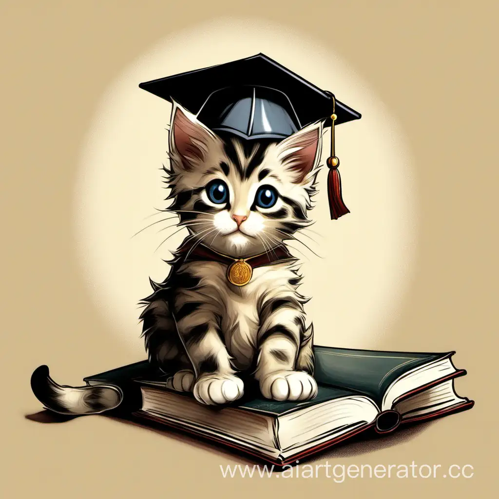Clever-Kitten-Engrossed-in-Academic-Pursuits