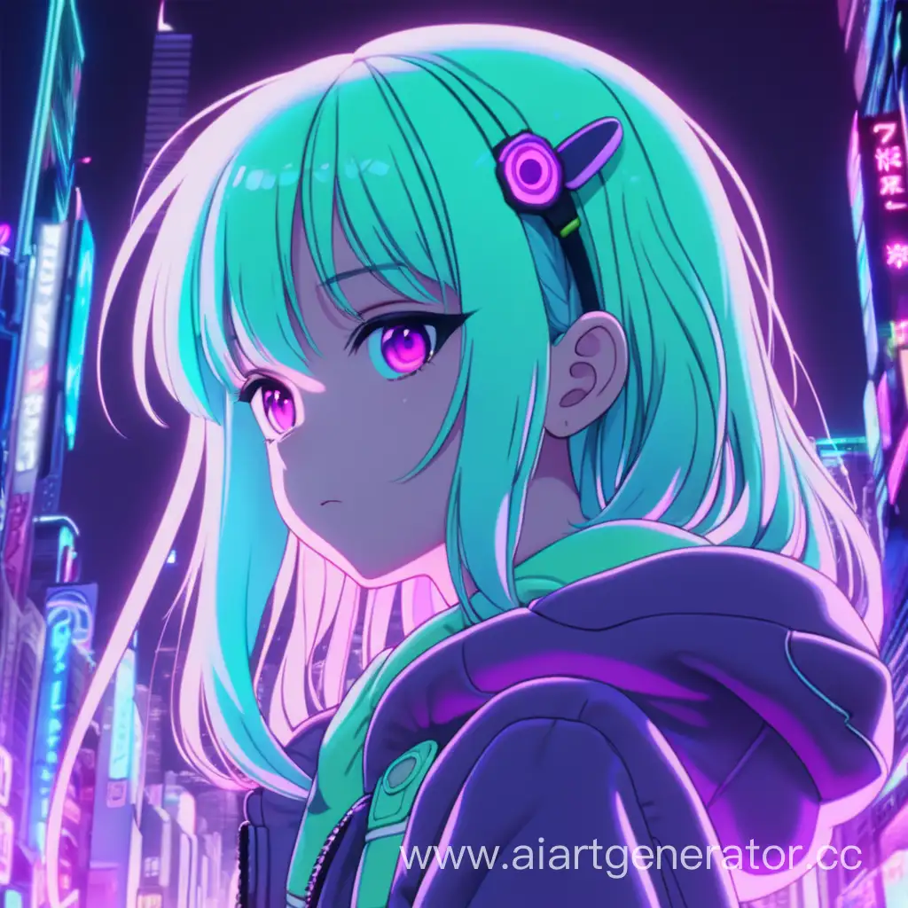 Neon-Anime-Girl-Wallpaper-in-Vibrant-PurpleGreen-Colors