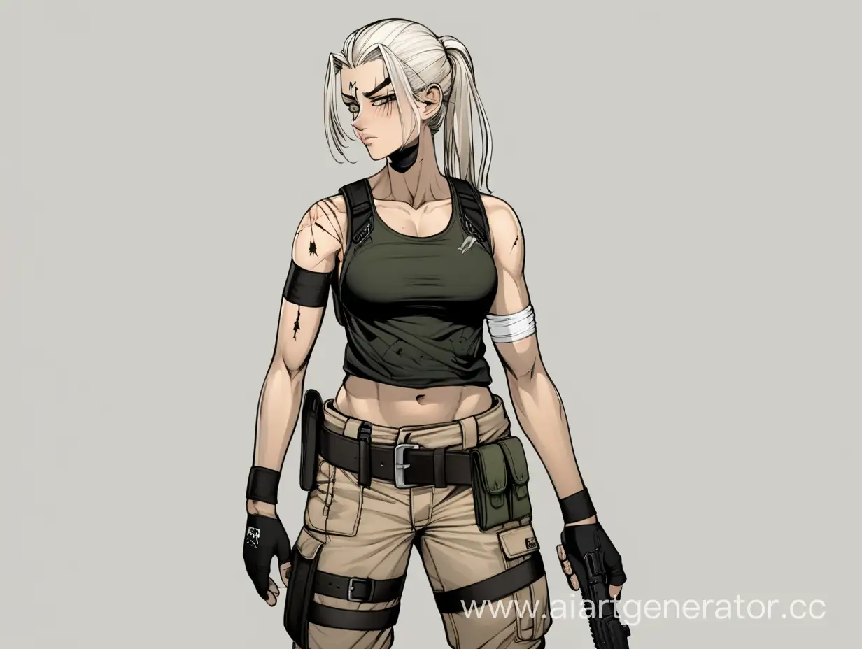 Brave-Warrior-Woman-in-Teutonic-Military-Attire-with-Scars-and-Determination