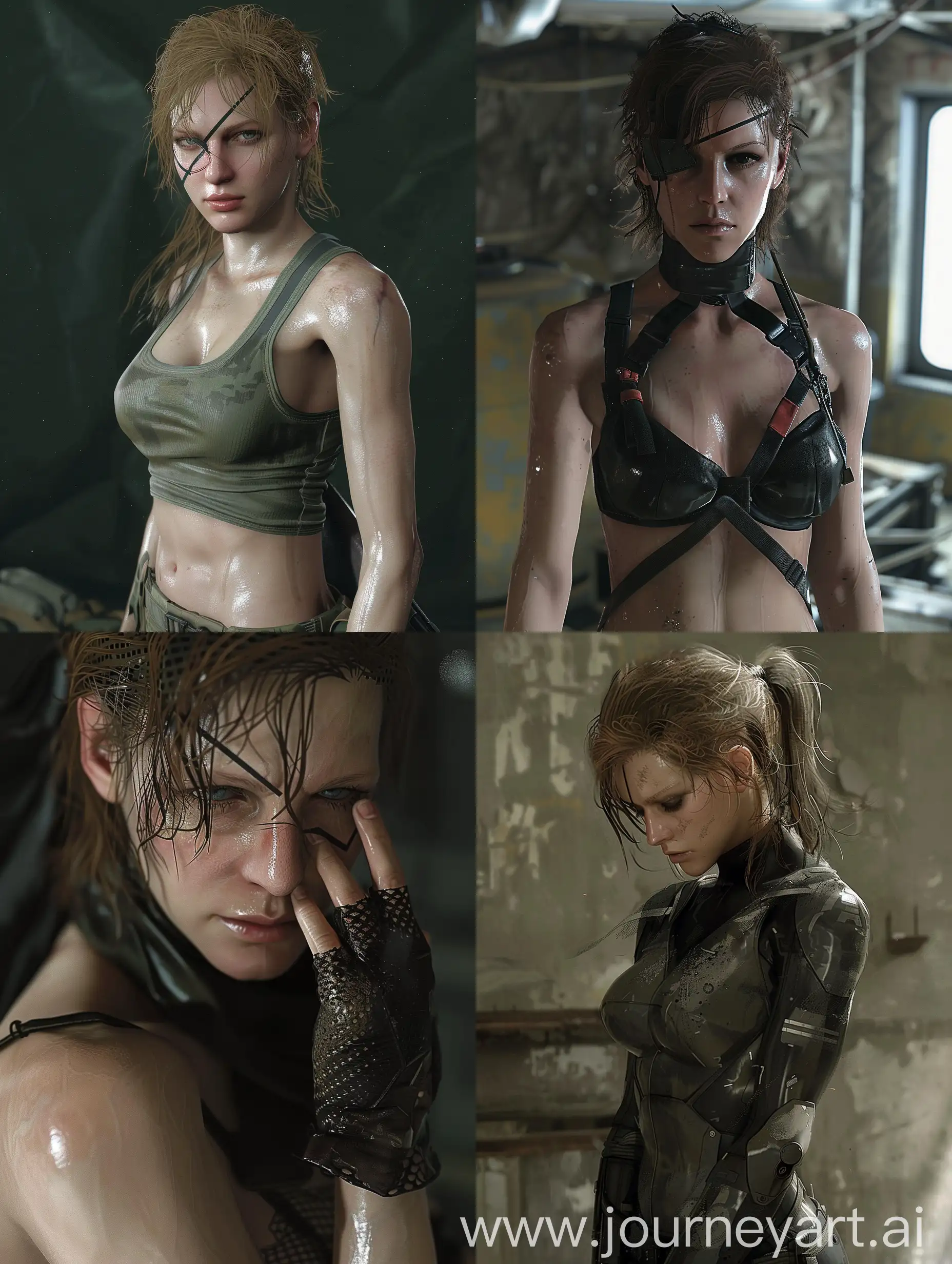 Silent woman from the game " Metal Gear Solid 5: The Phantom Pain"