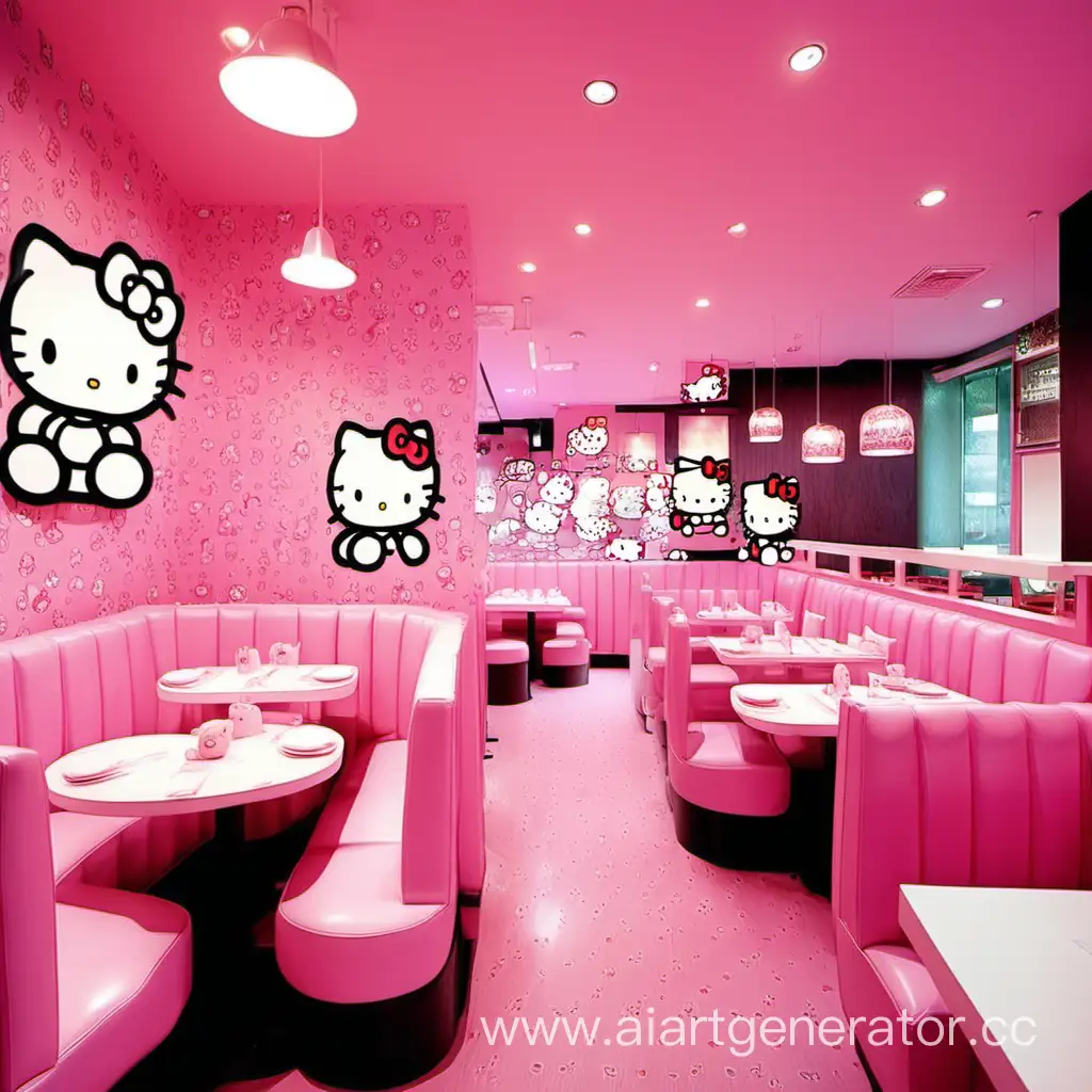 Charming-Hello-Kitty-Kawaii-Pink-Restaurant-Interior