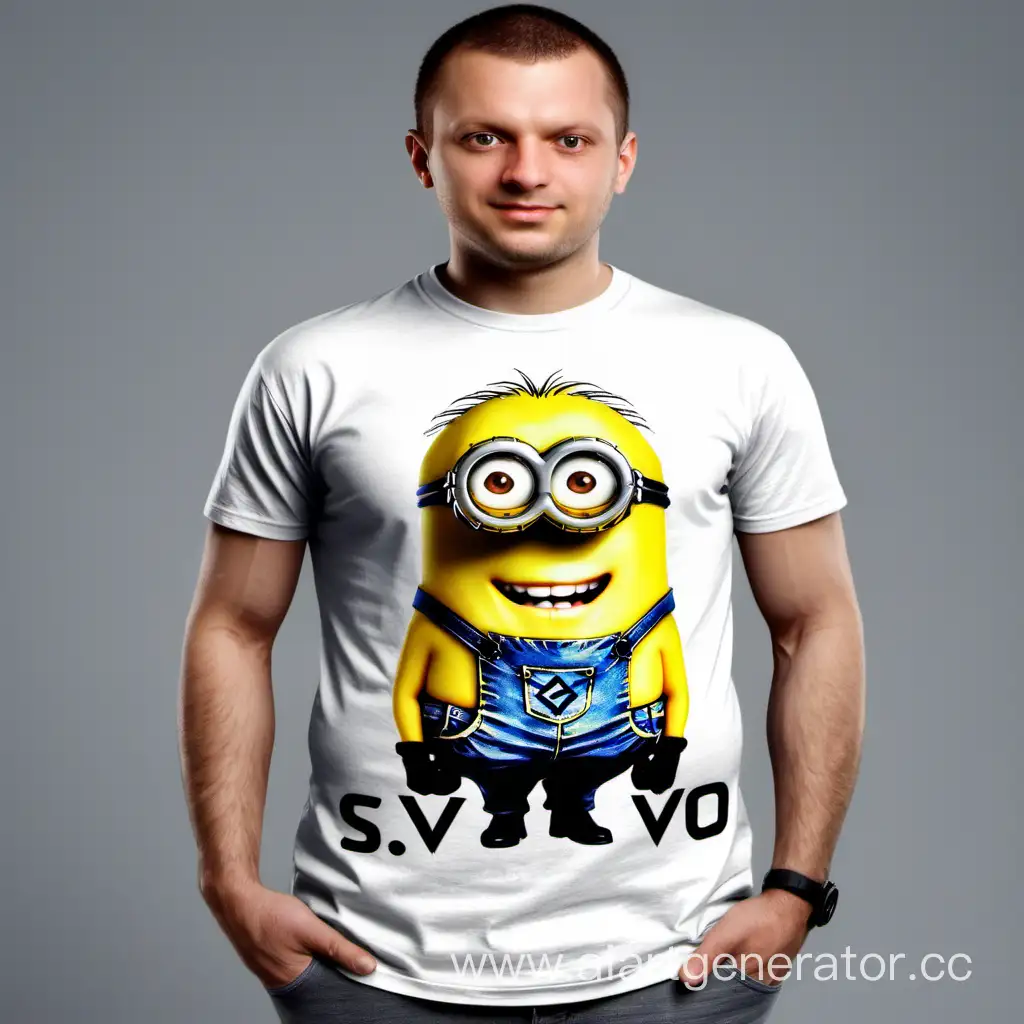 Minion-Character-Wearing-TShirt-with-SVO-Inscription