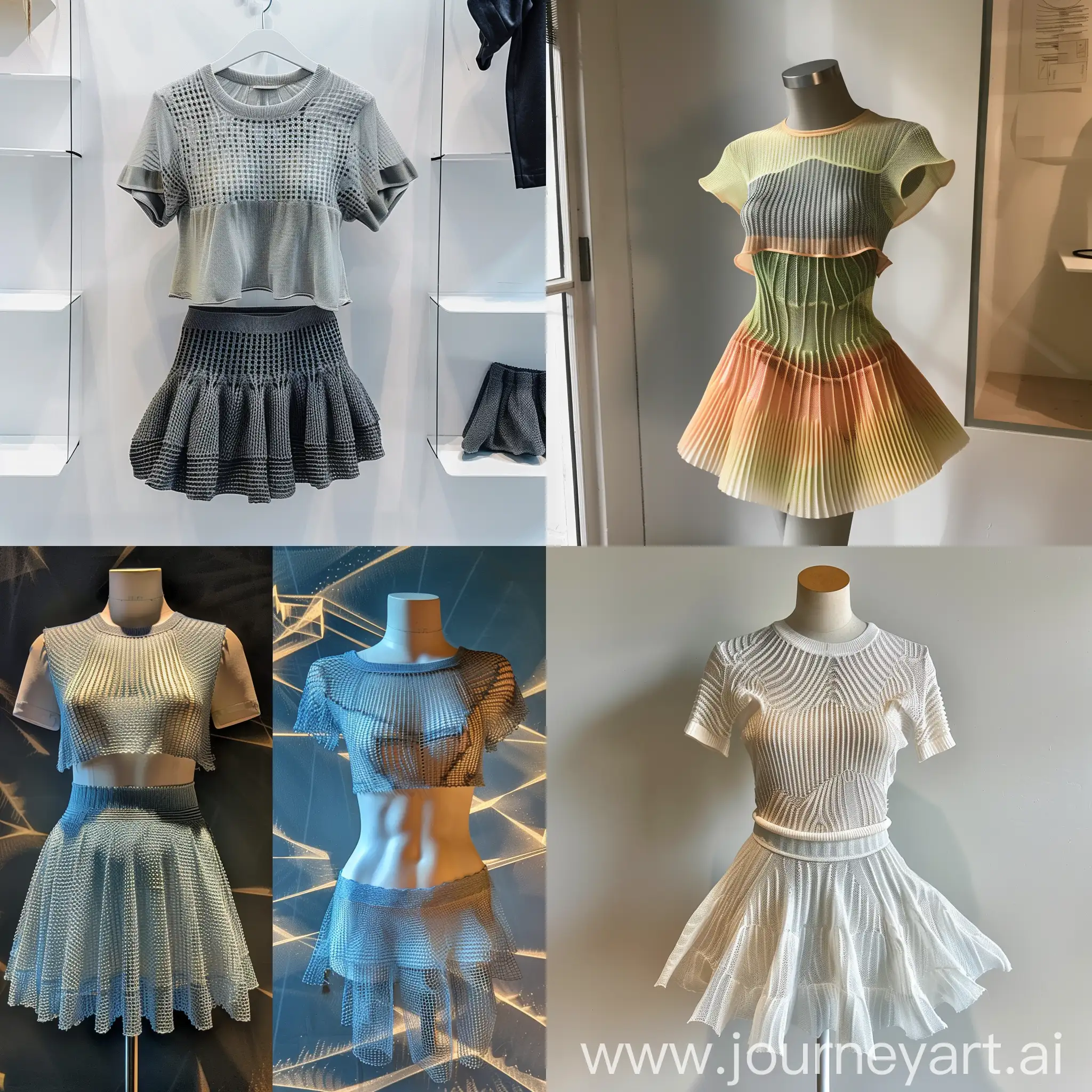 Fashionable-WarkKnitted-Mesh-Garment-for-Exhibition-Display