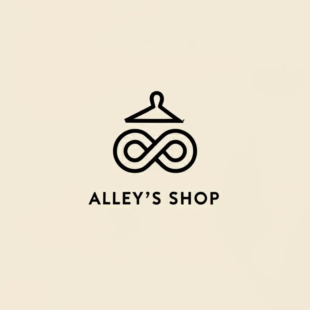 a logo design,with the text "Alleys shop ", main symbol:Clothing,Moderate,clear background