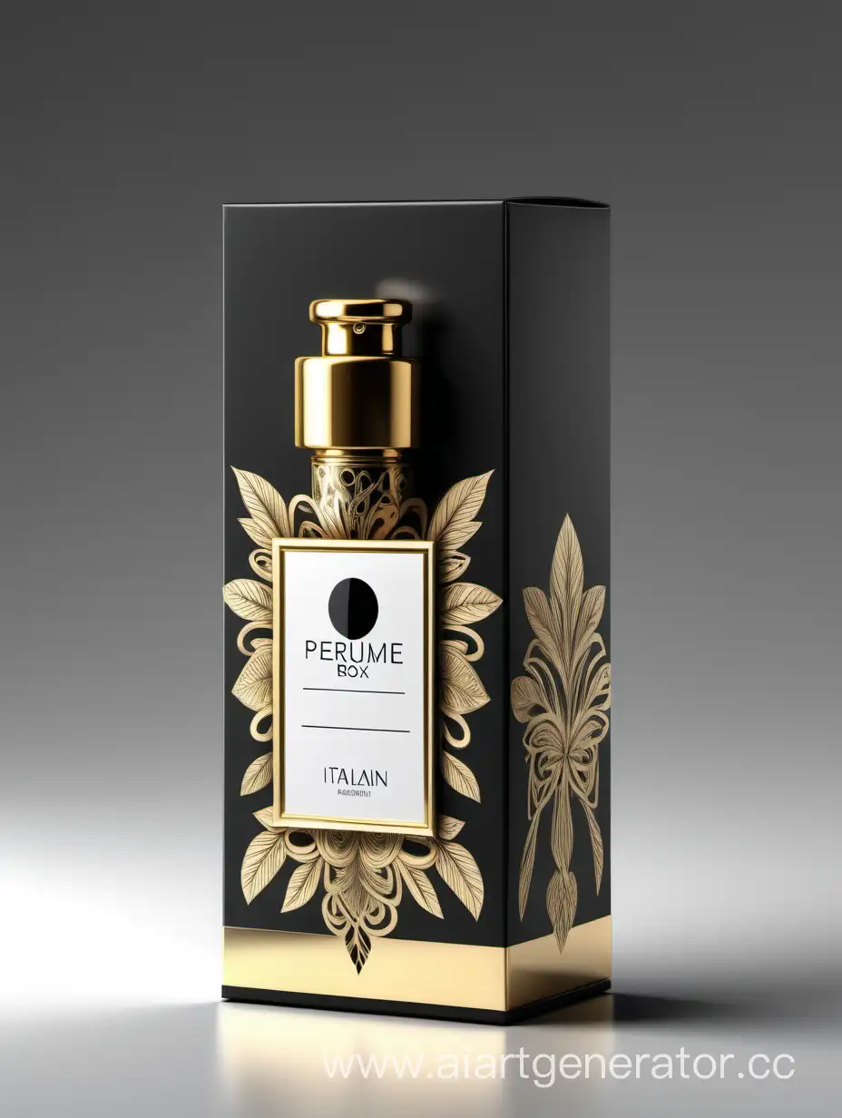 Luxurious-Italian-Perfume-Packaging-Modern-Black-Gold-and-White-Design