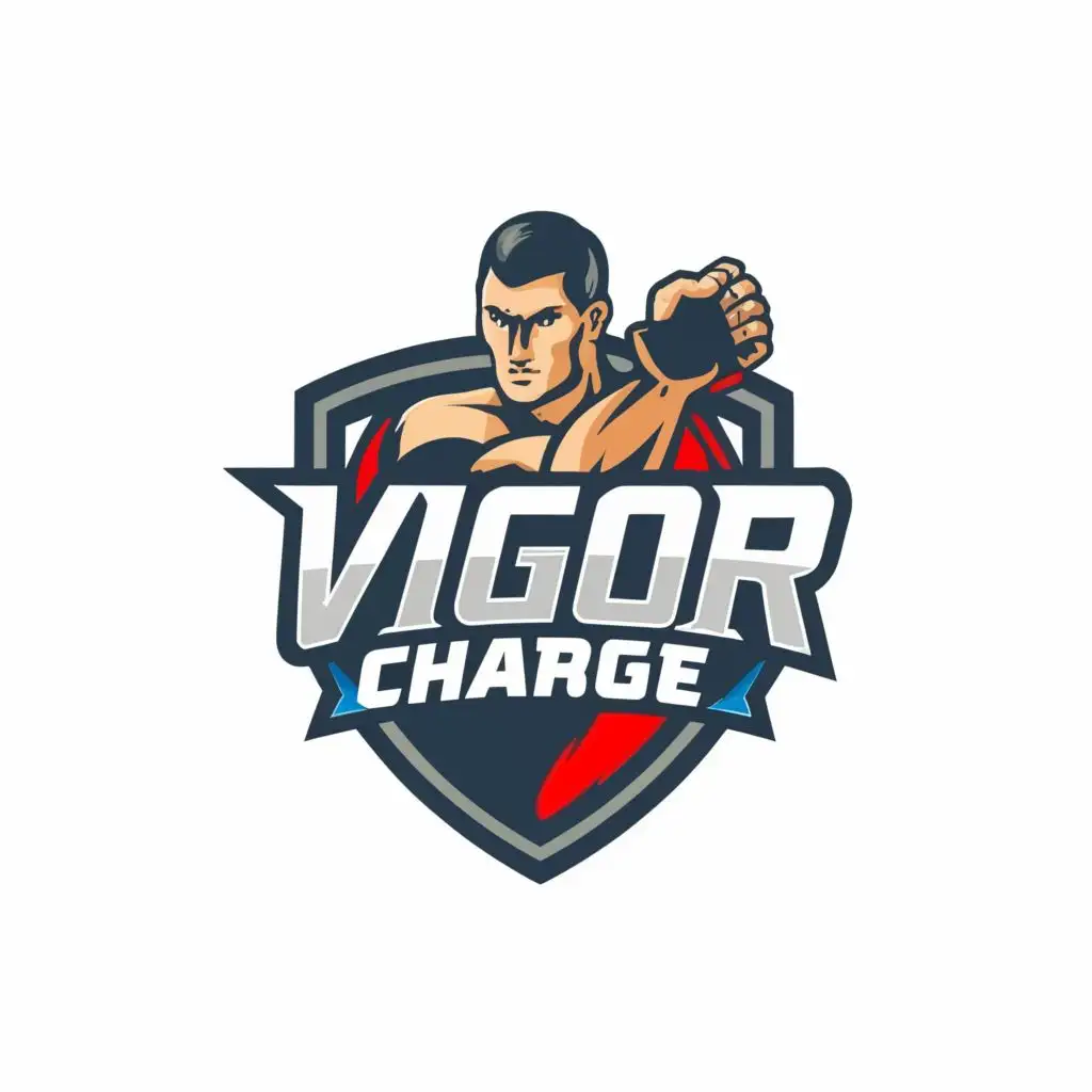 logo, Male Sex health & Drive, with the text "Vigor Charge", typography, be used in Sports Fitness industry