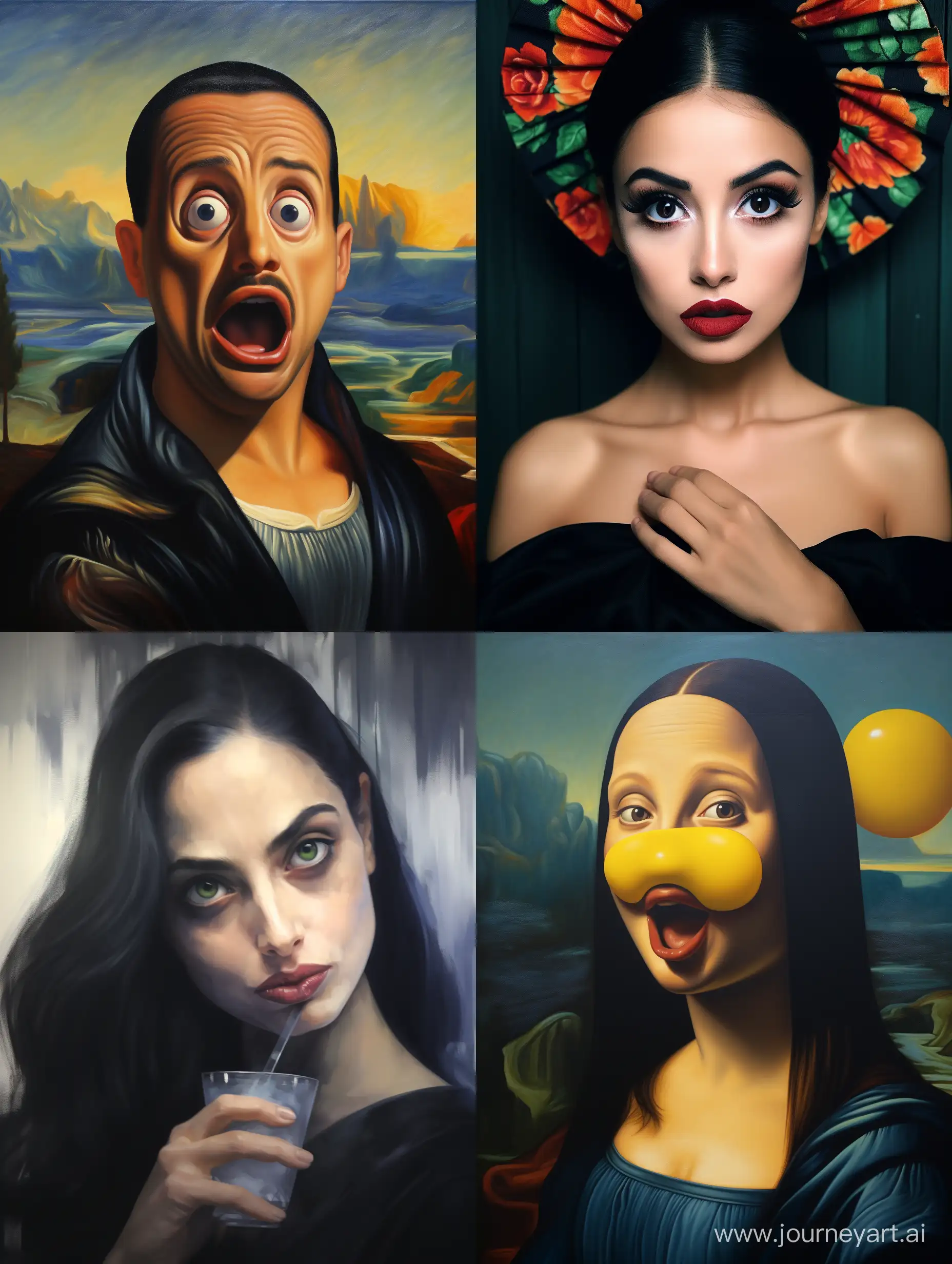 Mona-Lisa-Reacts-with-Disgust-Artistic-Representation-of-a-Famous-Portrait-in-a-Humorous-Twist