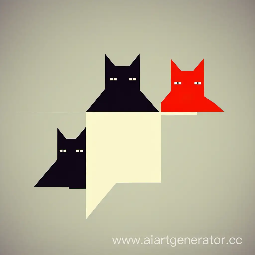 Linux cats suprematism