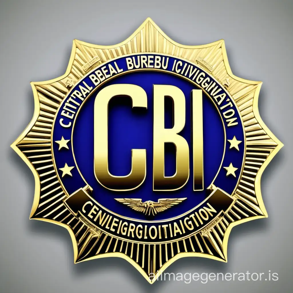 Make a badge for the central bureau of investigation(CBI)