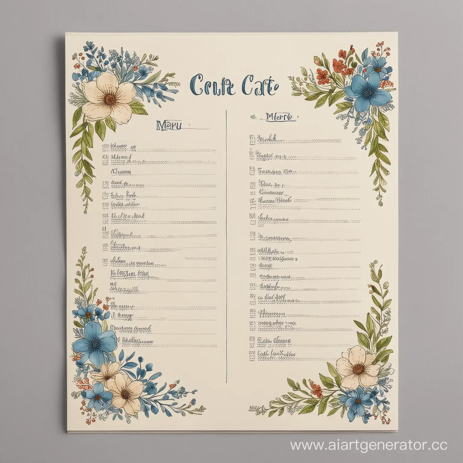 Caf-Flower-Shop-Menu-Coffee-and-Blue-Blossoms