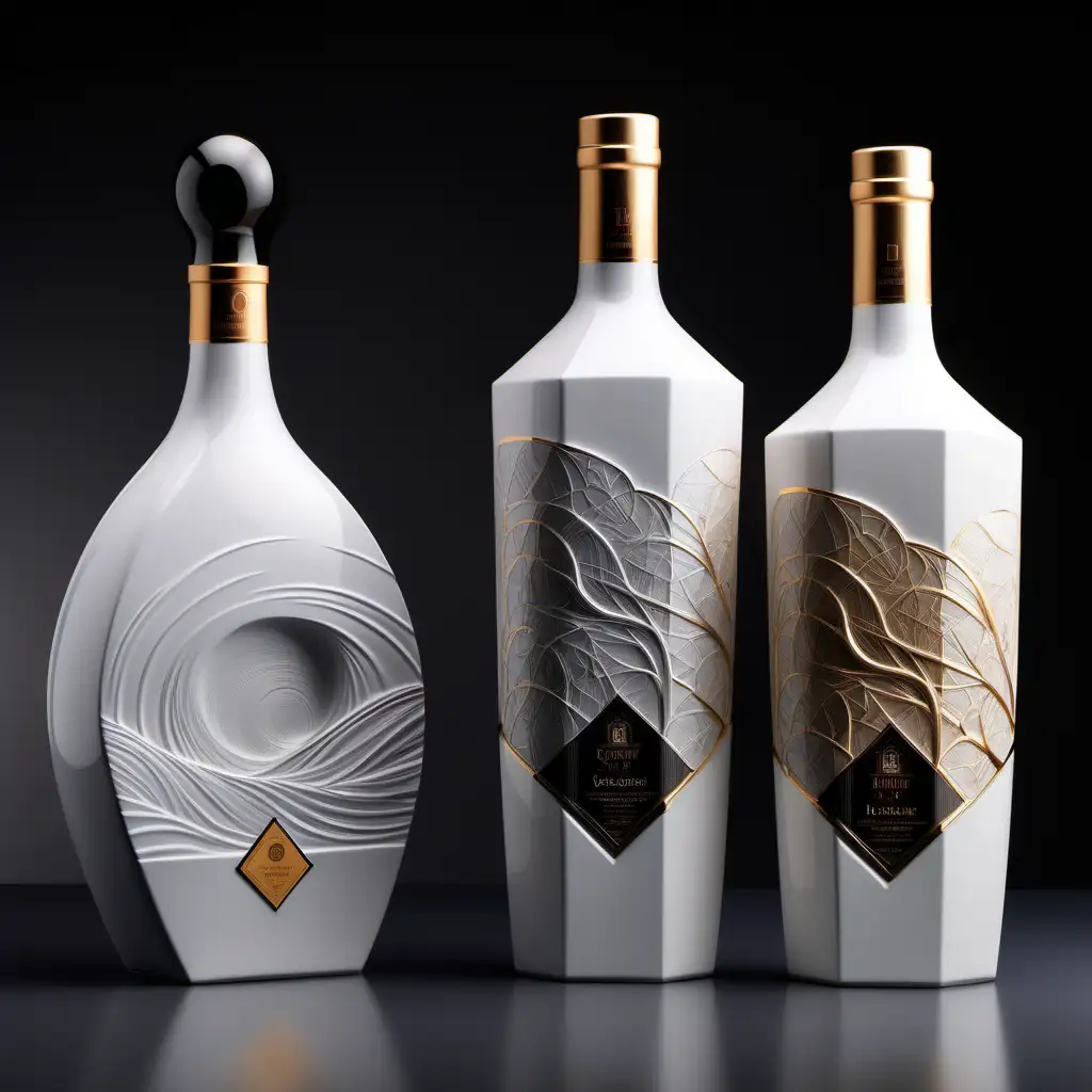 Exquisite HighEnd Wine Bottle Packaging Designs Artistic and SciFi Elegance