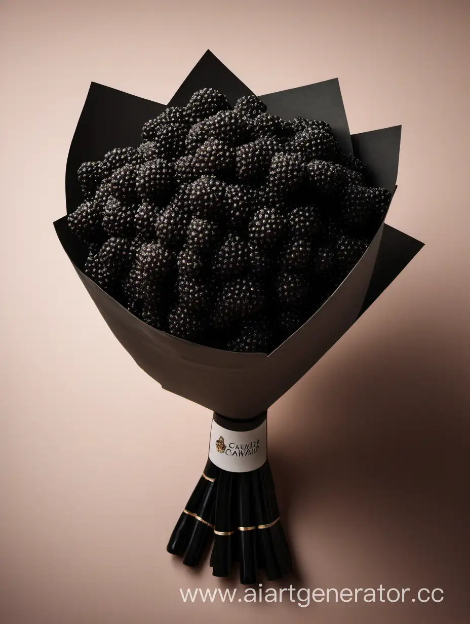 Exquisite-Bouquet-of-Black-Caviar-Luxurious-Gourmet-Delight