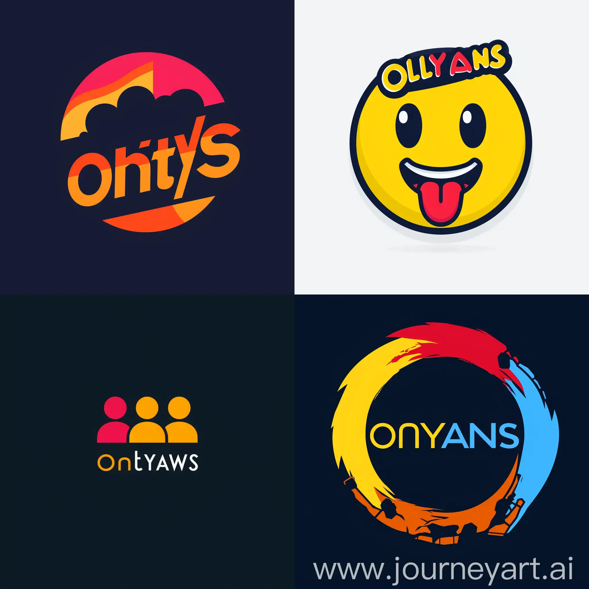 Create a flat logo for onlyfans