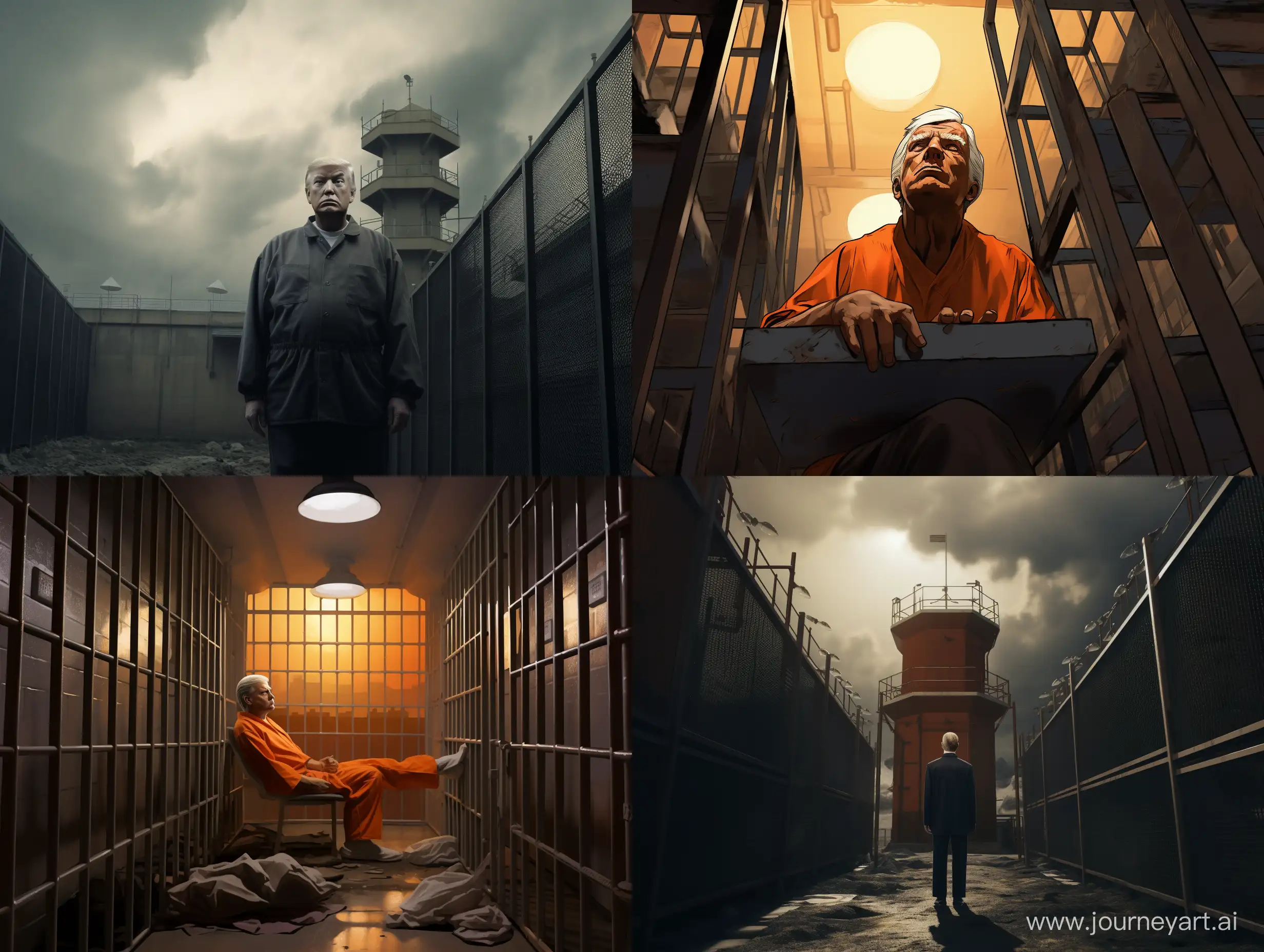Donald-Trump-in-Prison-Art-Captivating-43-Aspect-Ratio-Illustration
