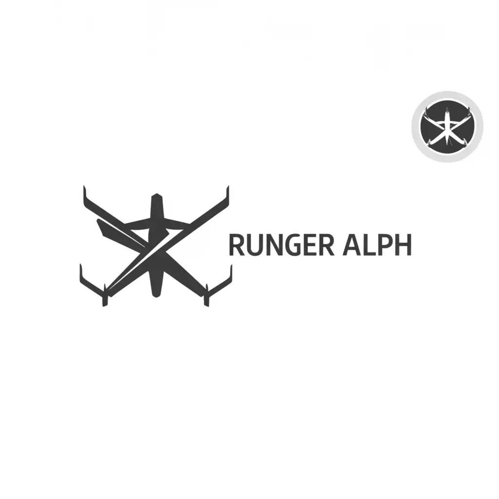 a logo design,with the text 'ranger One', main symbol:uav,Minimalistic,be used in Technology industry,clear background