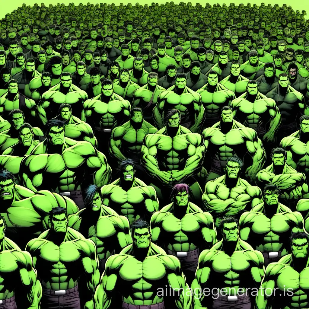 An army of Hulks 