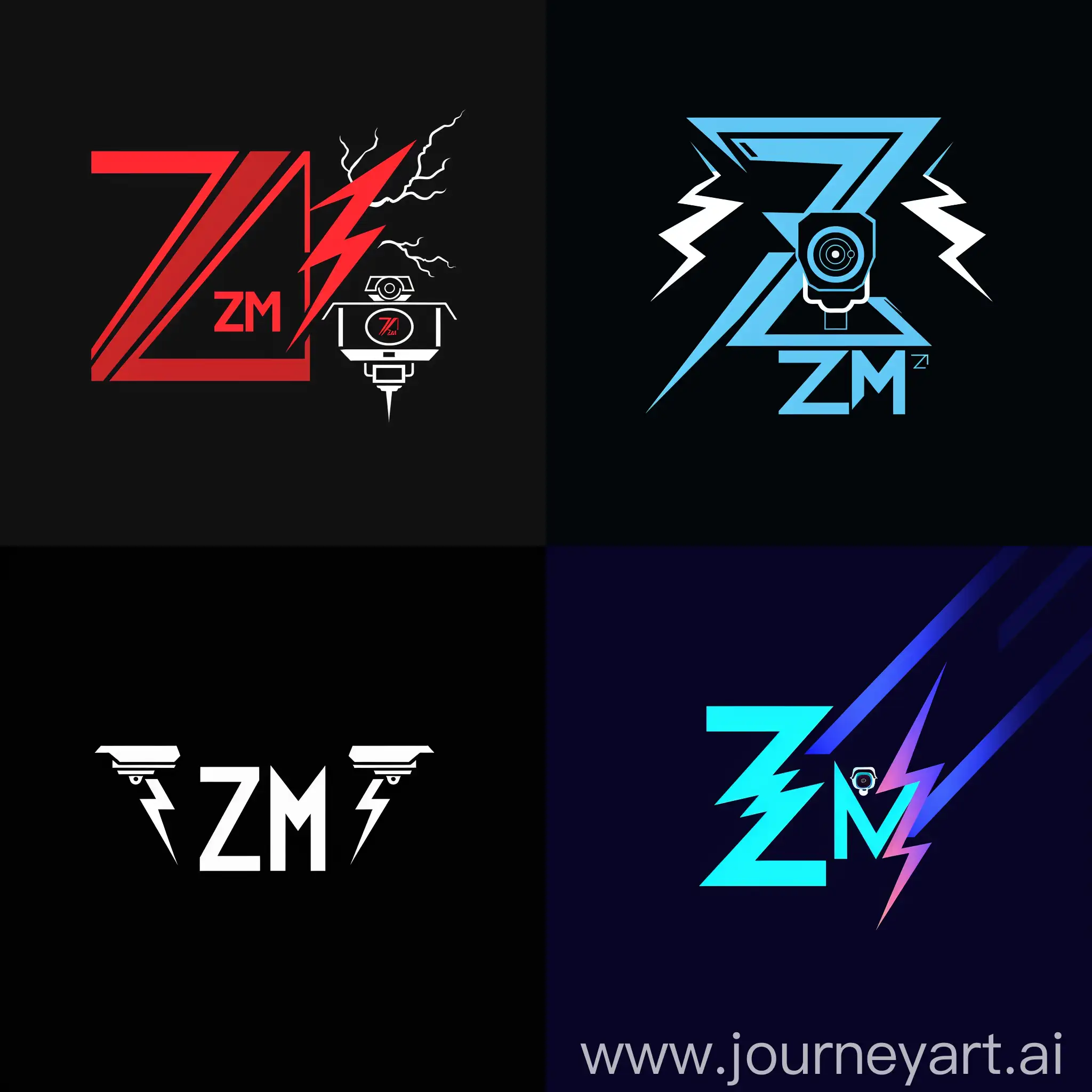 ZM-Company-Logo-with-Electric-Lightning-Bolts-and-Security-Cameras