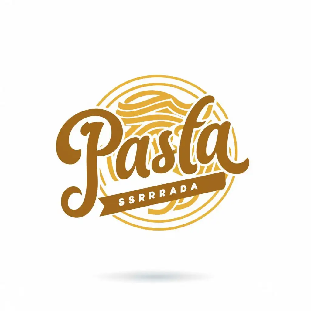 logo, pasta, with the text "pasta strada", typography, be used in Restaurant industry