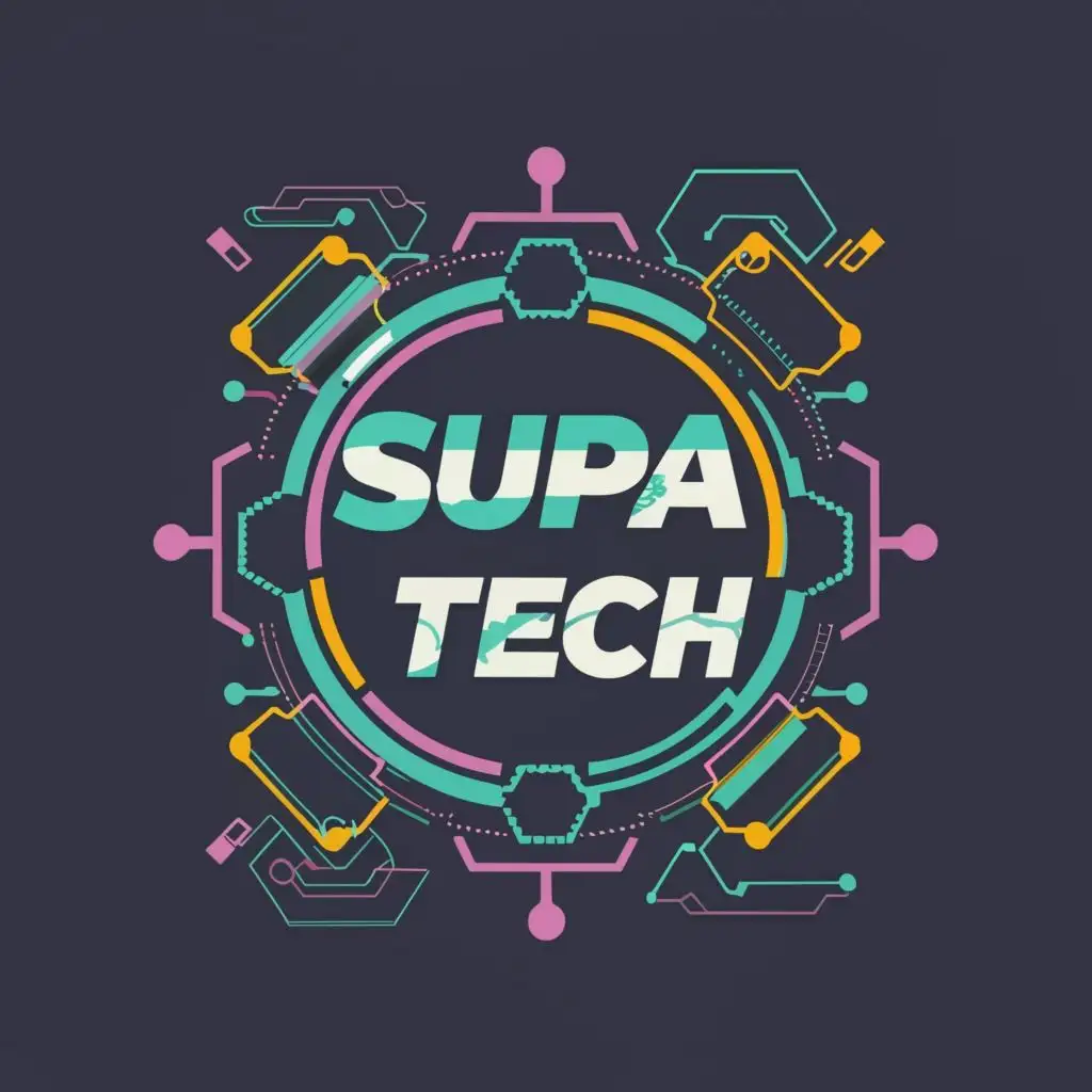 logo, Technology, with the text "SUPA TECH", typography, be used in Technology industry
