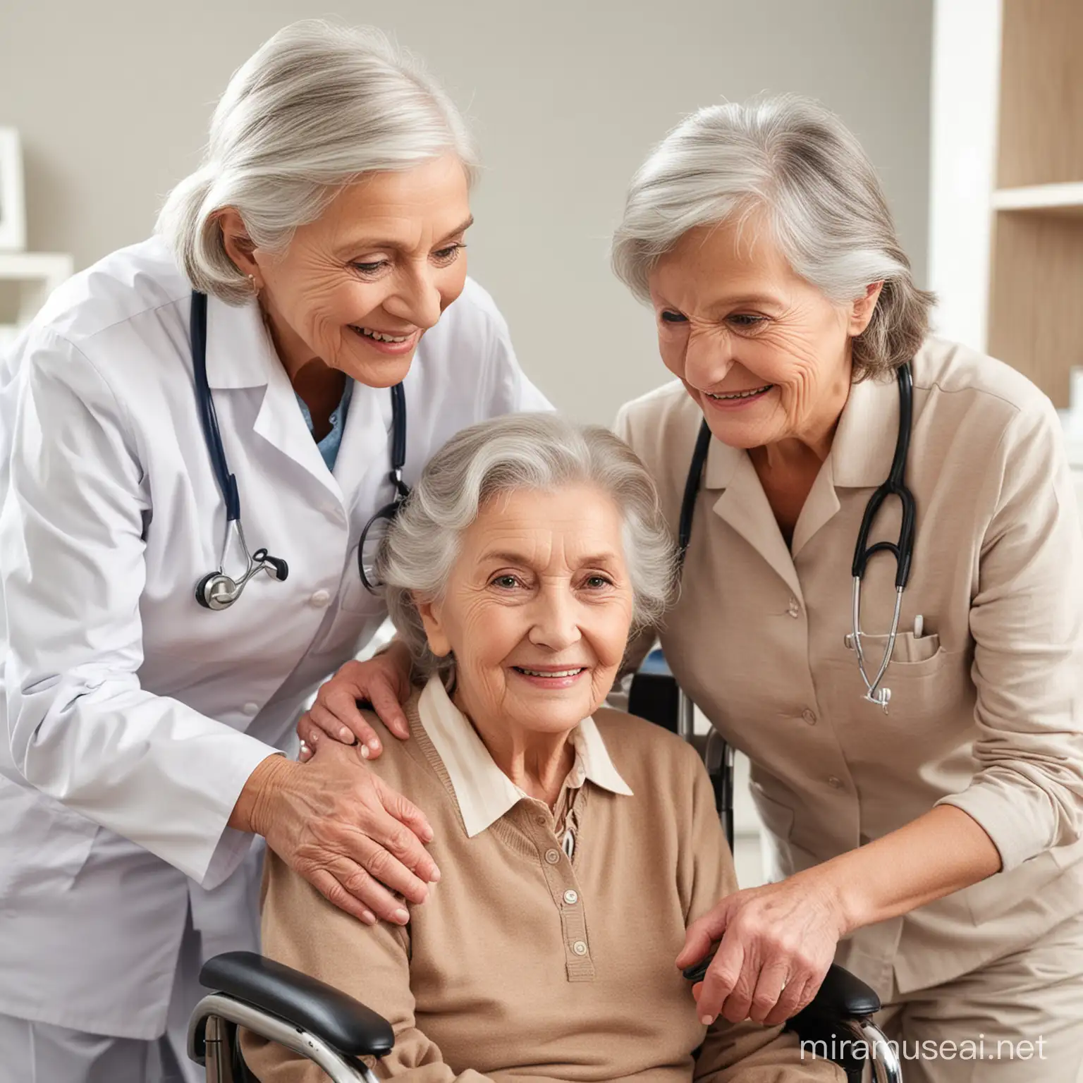 Elderly Individuals Receiving Home Medical Assistance