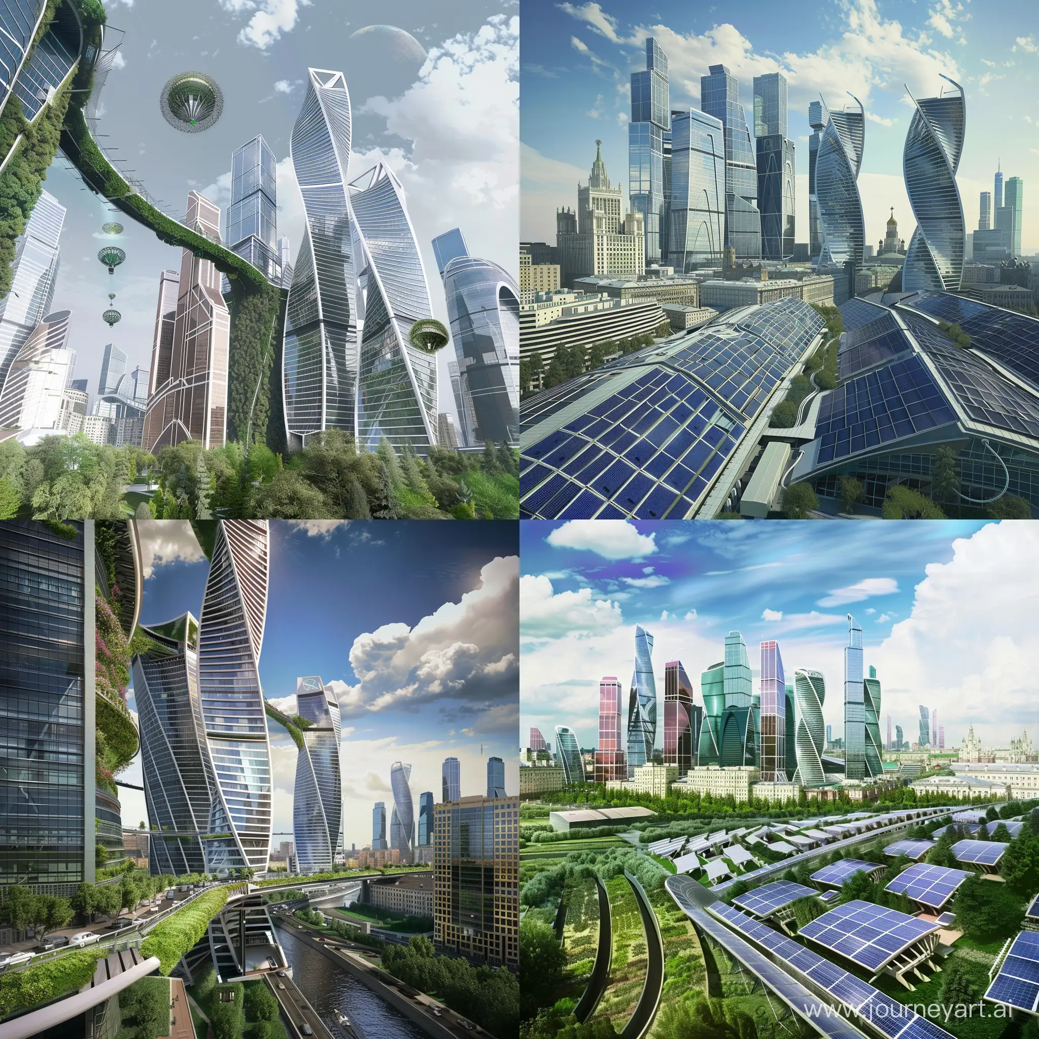 Futuristic renewable Moscow --stylize 0