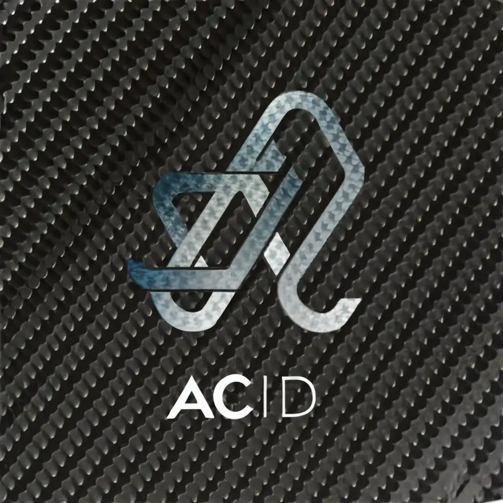 a logo design,with the text "ACID", main symbol:carbon fiber,Moderate,be used in Automotive industry,clear background