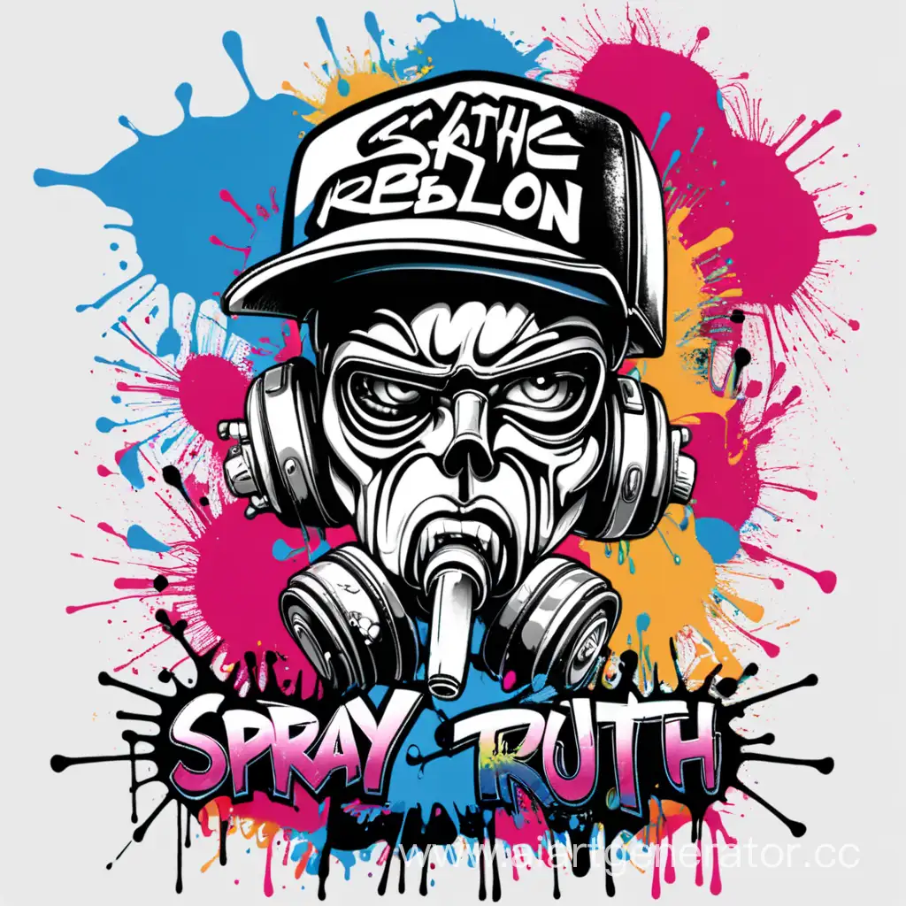 Graffiti Rébellion Vector t-shirt design "Spray Your Truth"