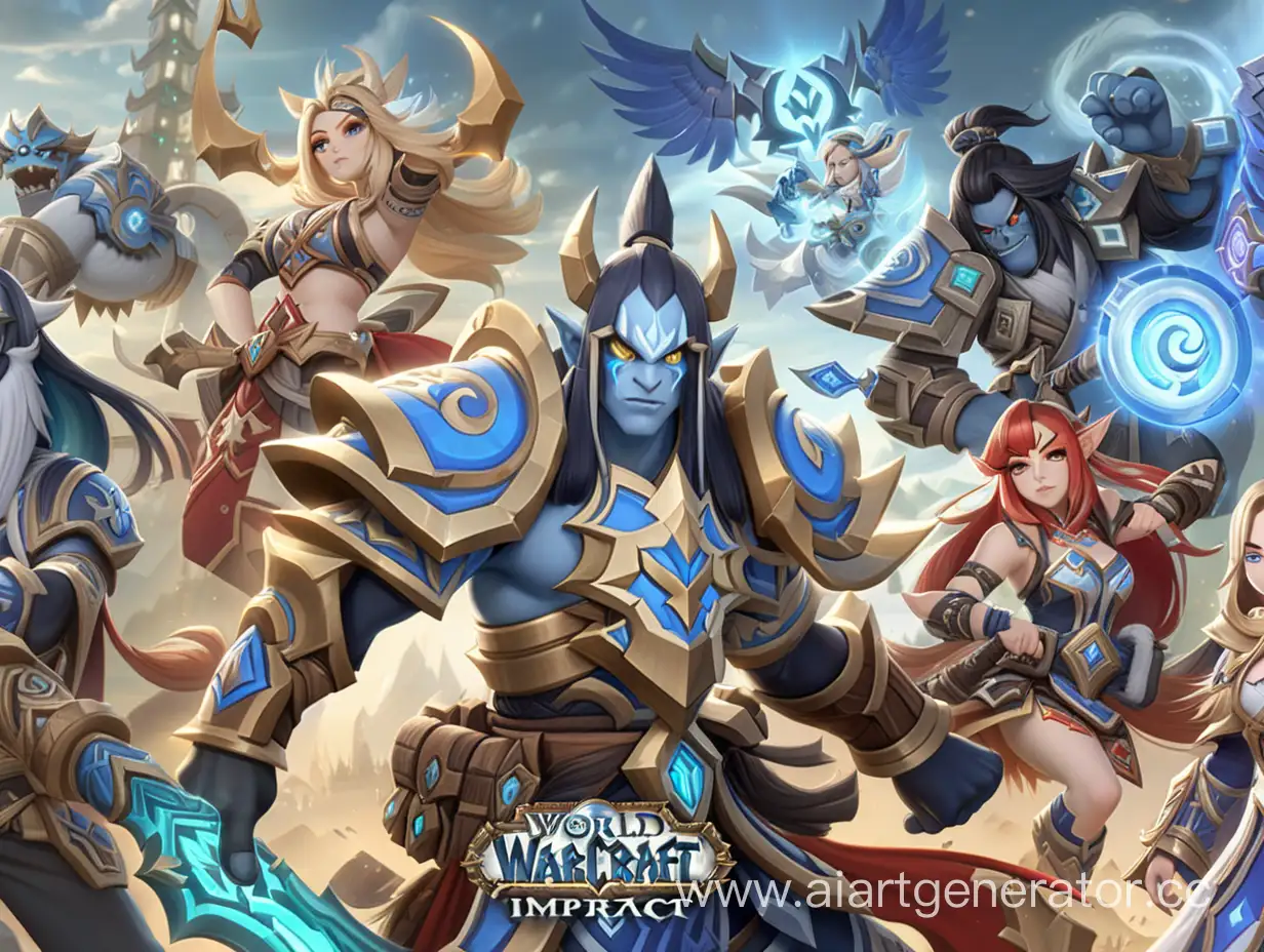 Epic-Crossover-Genshin-Impact-Heroes-Conquer-the-World-of-Warcraft-Realms