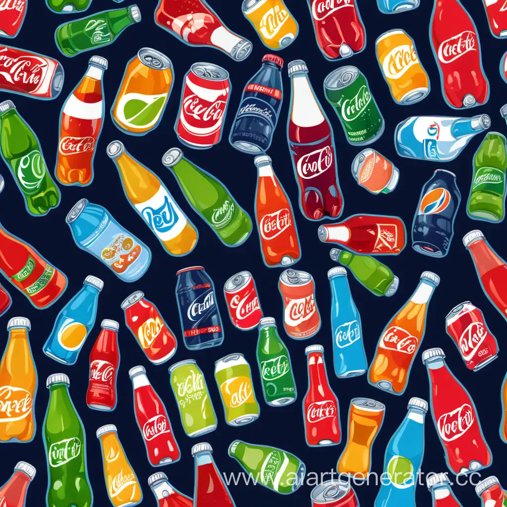 Fizzing-Delights-Colorful-Carbonated-Beverages-Collection