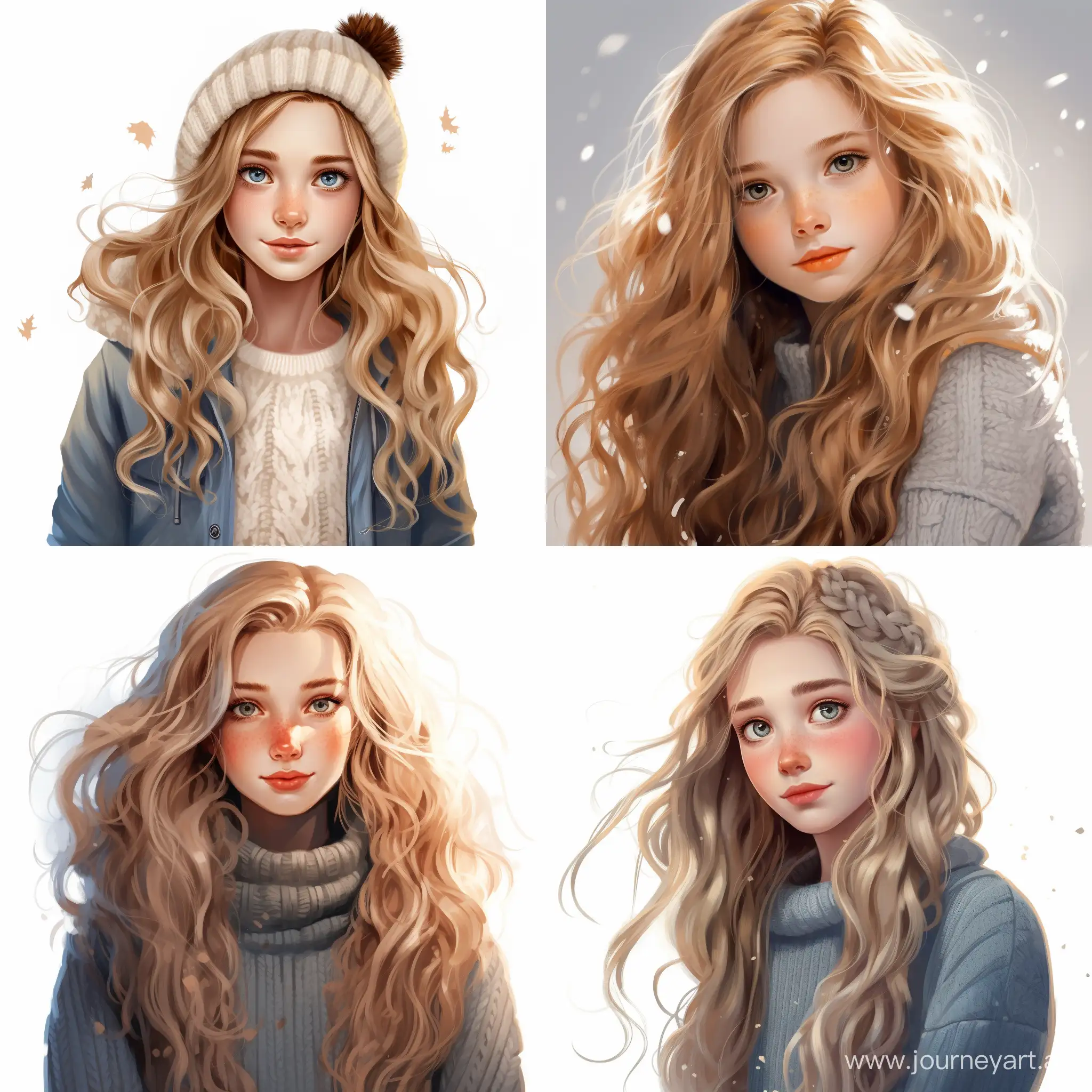 Captivating-Teen-with-Golden-Hair-in-Cozy-Cartoon-Art